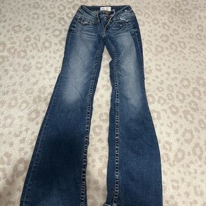 BKE Stella slim fit low rise bootcut jeans